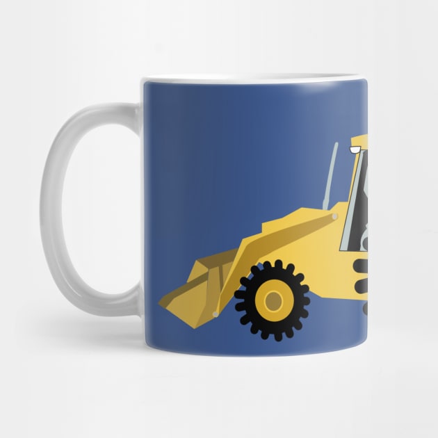 Construction Backhoe Digger by JessDesigns